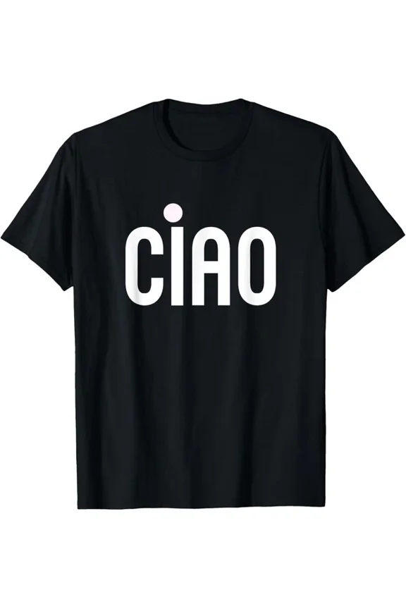 Ciao Italian Hello Goodbye Minimal Design T-shirt