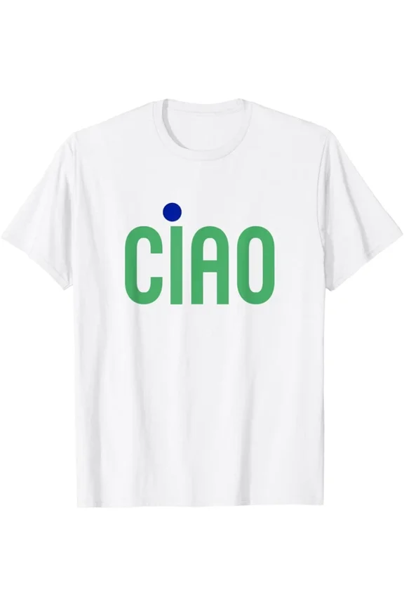 Ciao Italian Hello Goodbye Minimal Design T-shirt