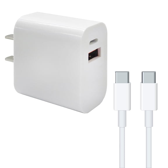 Ciao Tech 15-Watt 5.4-Amp 2-in-1 Home Charging Combo of AC Wall Charger with USB-C Cable