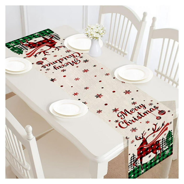 Ciaoed Christmas Table Runner, Simple, Modern And Simple Table