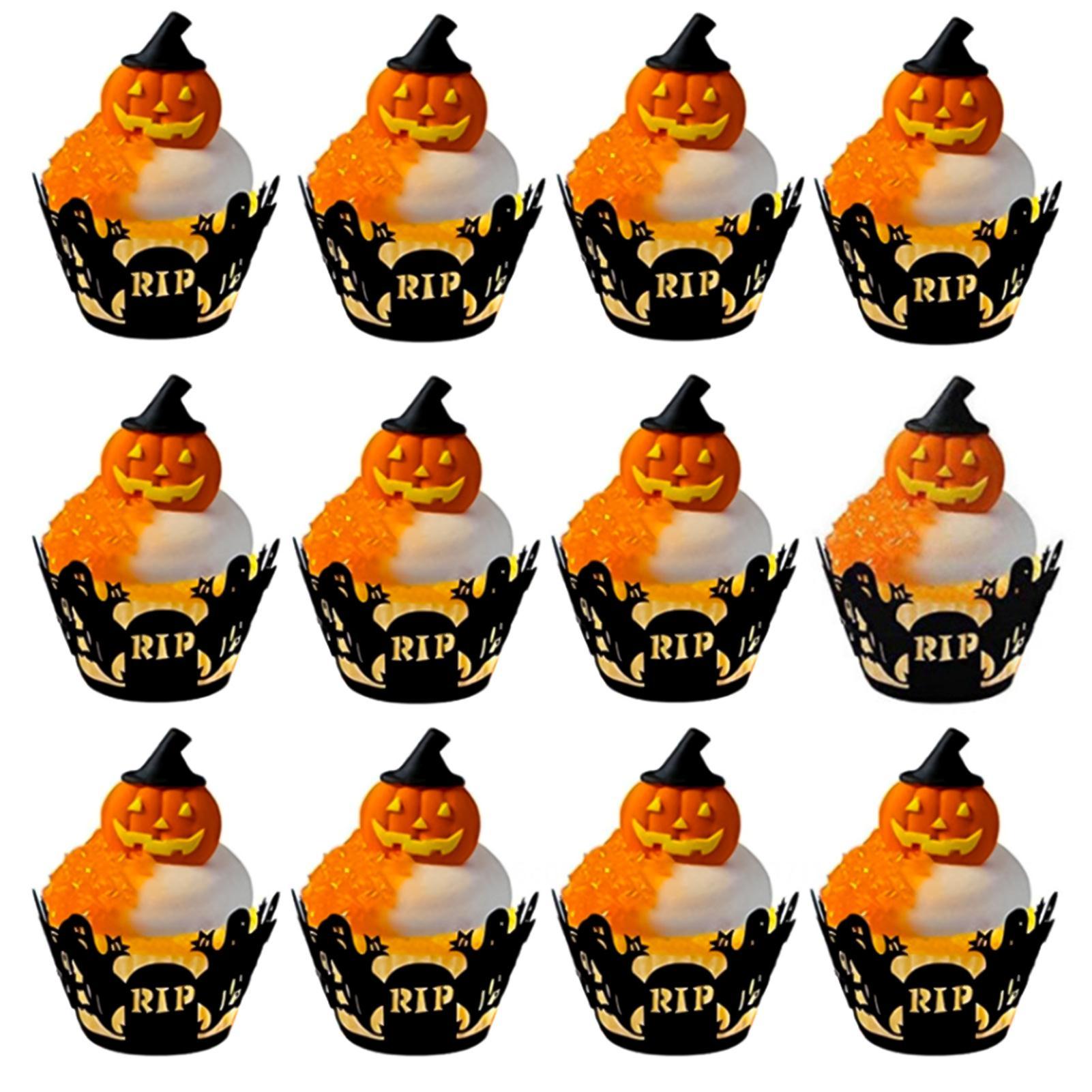 Ciaoed Halloween Cupcake Wrapper Cake Wrapper Halloween Cupcake