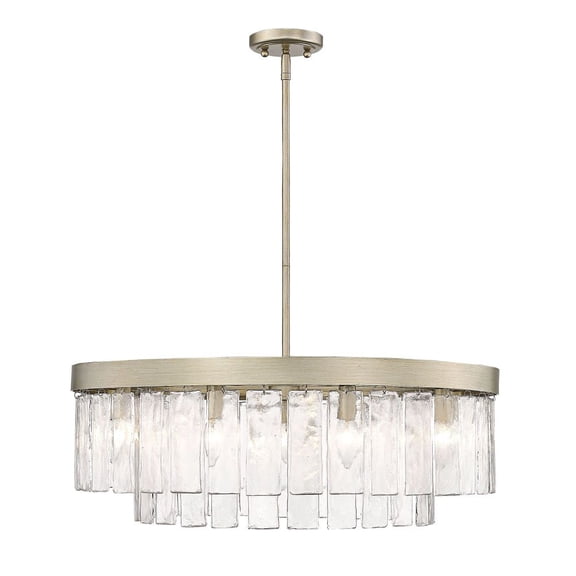 Golden Lighting Ciara 9-light Chandelier in White Gold