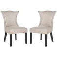 thumbnail image 1 of Ciara Side Chairs-Color:Grey,Finish:Black,Quantity:Set of 2, 1 of 6
