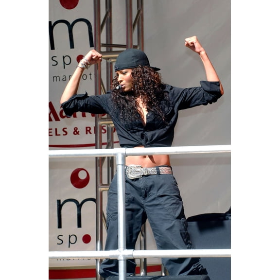 Ciara On Stage For Ciara Live Concert, Marriott Hotel'S Mspot In Times Square, New York, Ny, September 21, 2005. Photo By Brad BarketEverett Collection Celebrity (8 x 10)