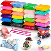 CiaraQ Air Dry Clay, 100 Colors Modelling Clay for Kids, Non-Sticky, Toys Gifts for Age 3+ Years Old