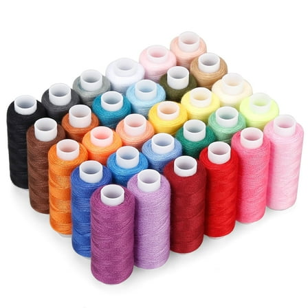 CiaraQ Sewing Threads Kits, 30 Colors Polyester 250 Yards Per Spools for Hand Sewing & Embroidery