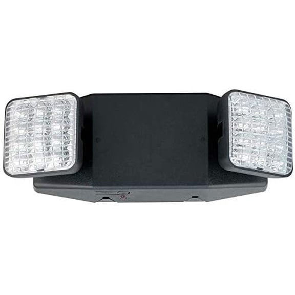 Ciata Lighting LED Emergency Light | Ultra-Bright White Light with Backup Battery, Adjustable Lamps & 90-Minute Minimum Capacity | Made from Engineering-Grade & Injection-Molded Thermoplastic (Black)