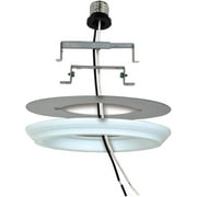 Ciata Lighting Recessed Can Light Conversion Kit to Pendant, Instant Light Conversion Kit for Light Fixtures in White Finish   1 Pack