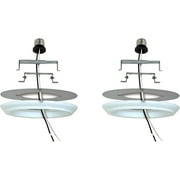 Ciata Lighting Recessed Can Light Conversion Kit to Pendant, Instant Light Conversion Kit for Light Fixtures in White Finish   2 Pack