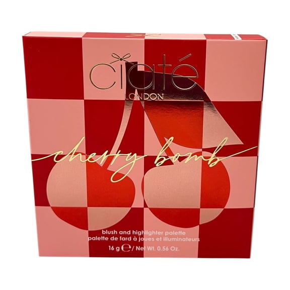 Ciate London Cherry Bomb Blush & Highlighter Palette Light / Medium