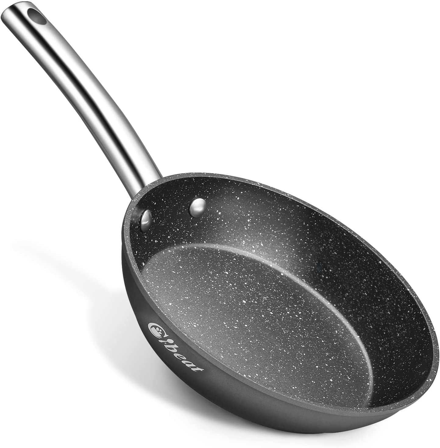 Cibeat Nonstick Frying Pan, Aluminum Skillet with Stainless Steel
