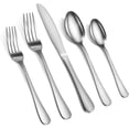 thumbnail image 1 of Cibeat Silverware Set, 20 Piece Flatware Set, Stainless Steel Kitchen Restaurant Tableware Cutlery Set, Service for 4, Include Knife/Fork/Spoon, Mirror Polished, Dishwasher Safe, 1 of 6