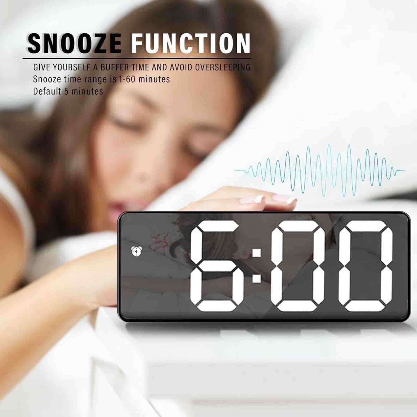Cibee Reading Glasses Holder Stand Digital Alarm Clocks LED Electronic