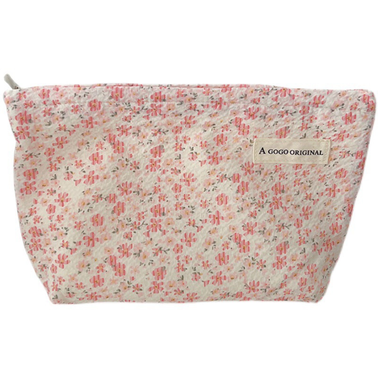 Cibee Small Fresh Floral Cosmetic Bag Large Capacity Portable Storage