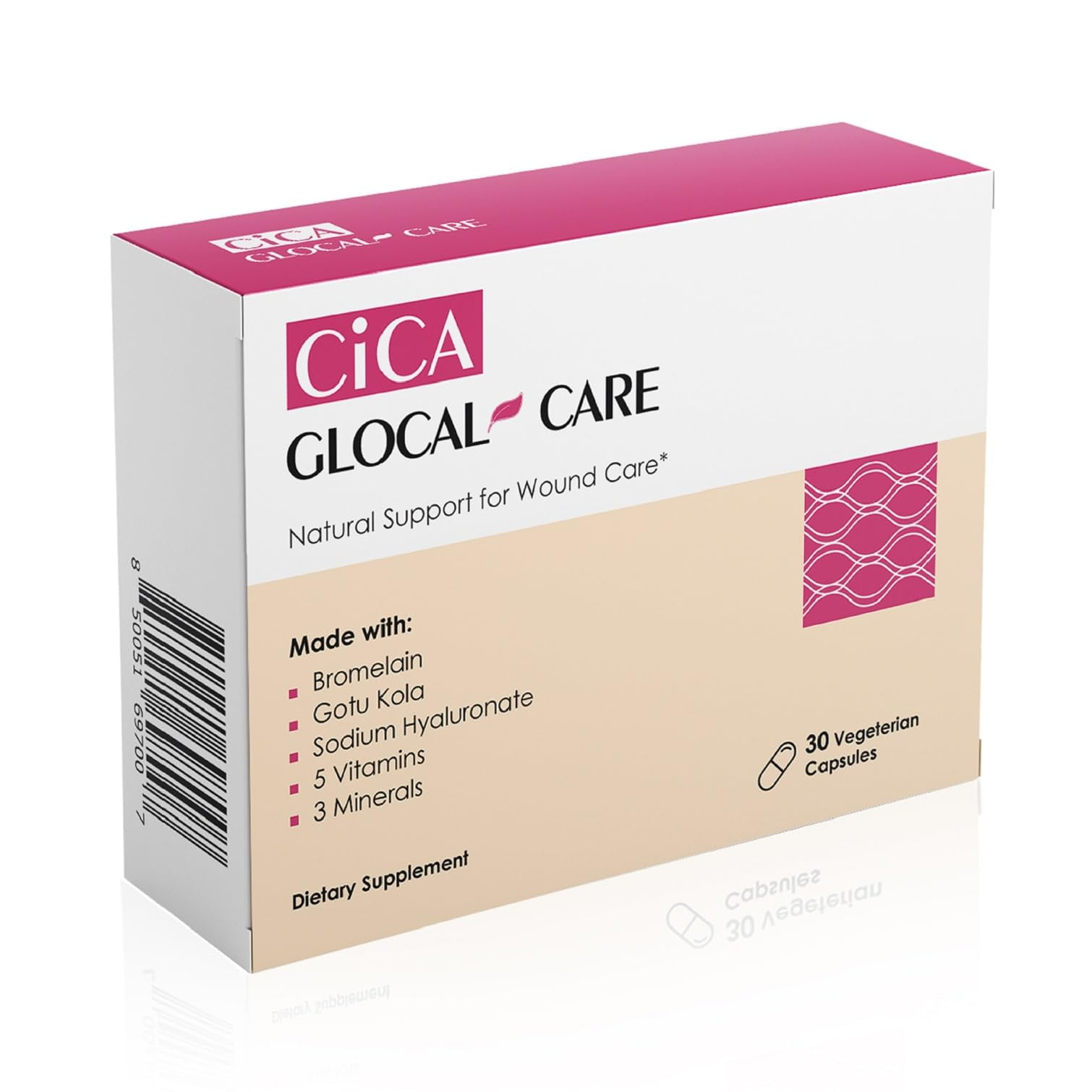 Cica GlocalCare Surgery & Injury Recovery Supplement, Wound Healing