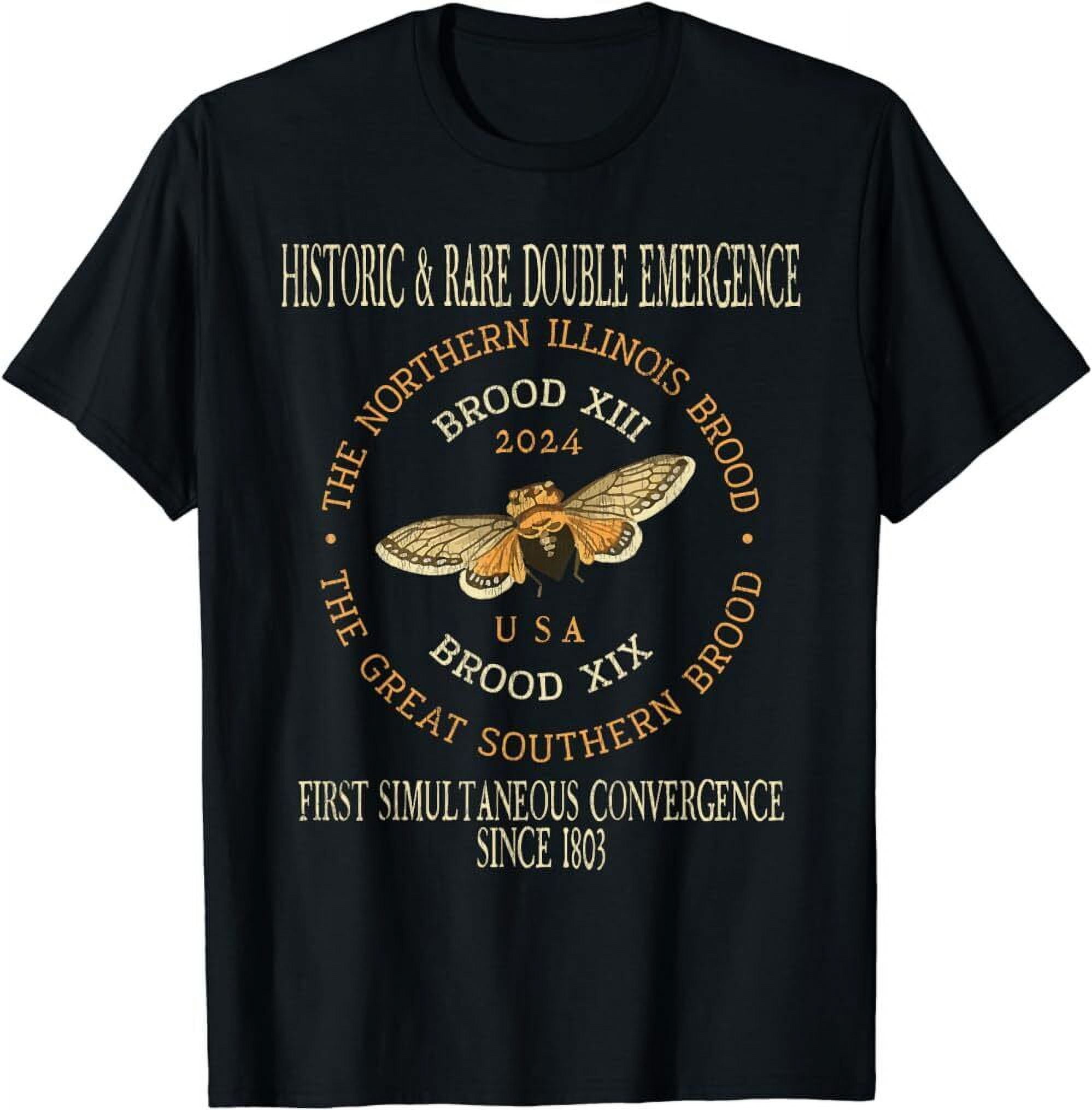 Cicada 2024 Event Brood XIX & XIII Emergence TShirt,LUnisex Tee, S4XL