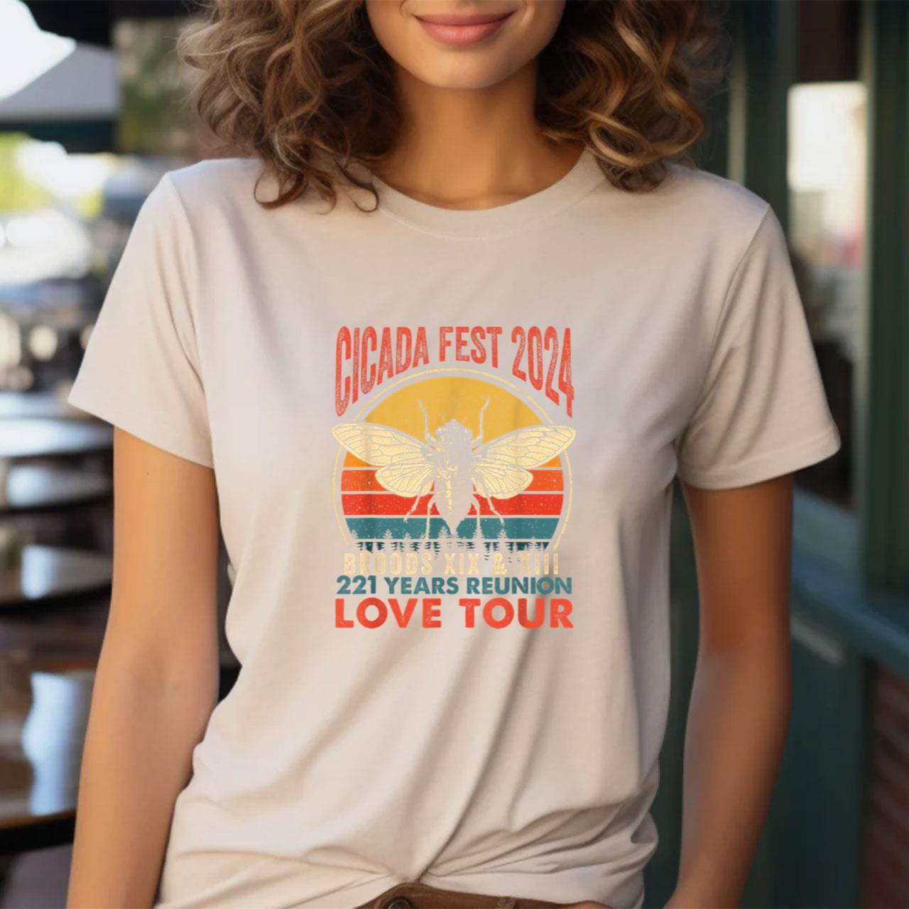 Cicada Brood XIII XIX 2024 221 Years Reunion Love Tour TShirt