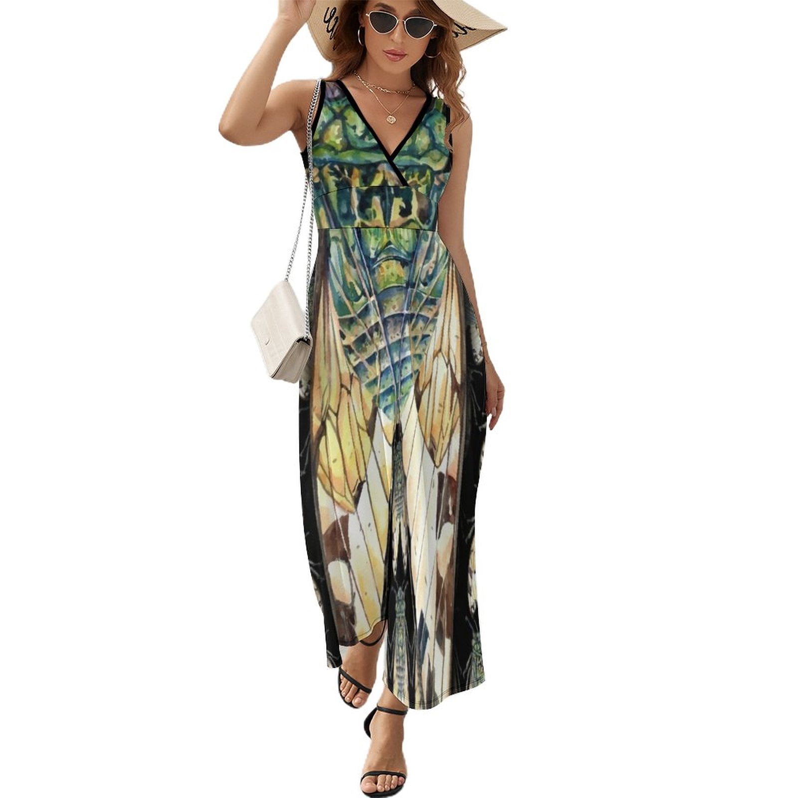 Cicada Eastern Brood X Reemergence / Insect Years Bugs Sleeveless Dress ...
