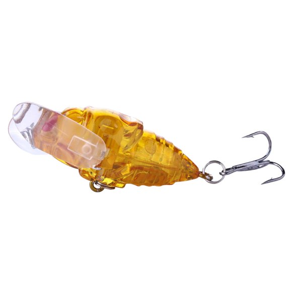 Cicada Fishing Catcher Double Treble Hooks Durable Attract Big Fish Realistic Reusable