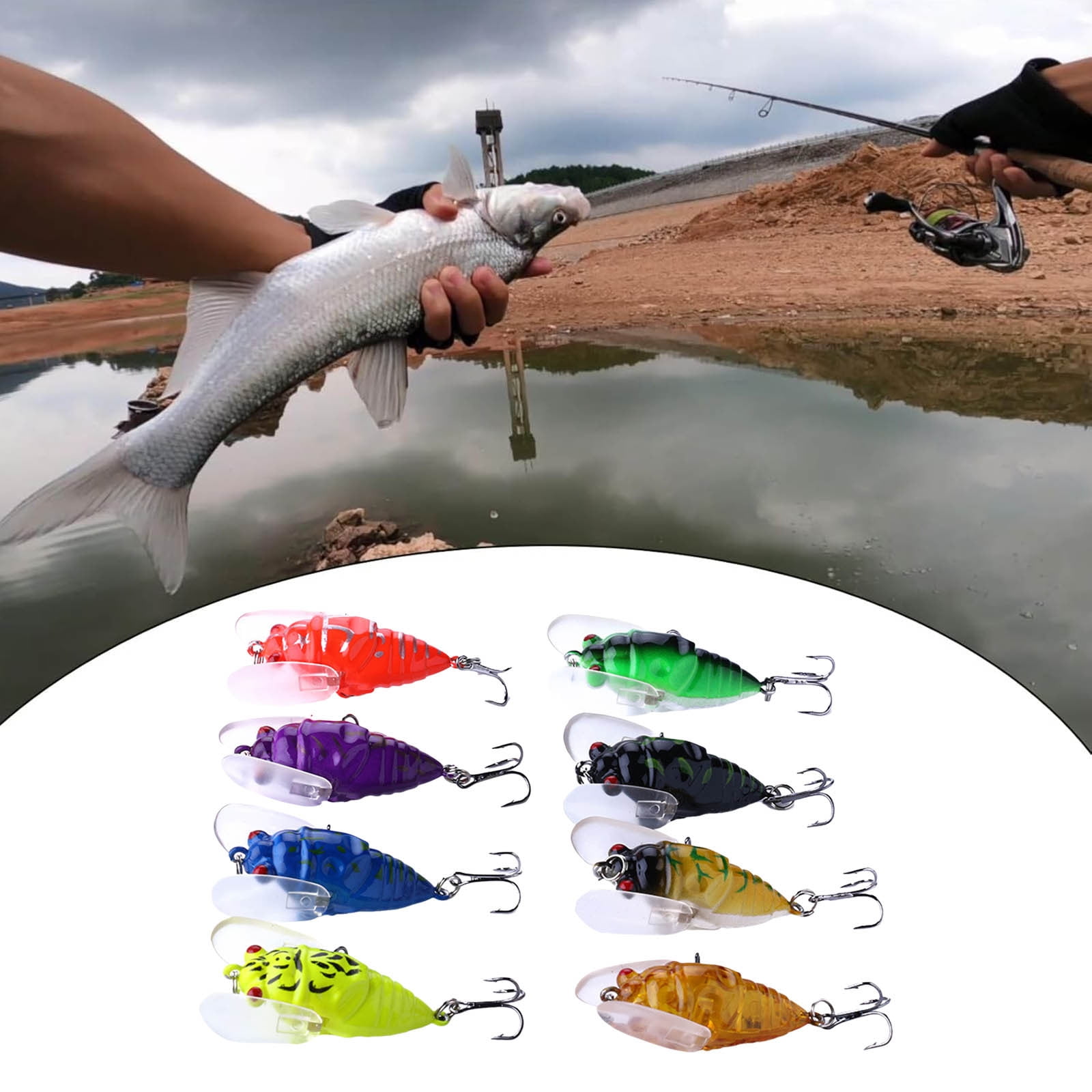 Cicada Fishing Catcher Freshwater Attractant Fish Fish Tackle