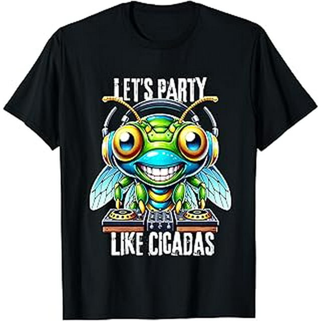 Cicada Invasion Tour 2024 Funny Dj Music Noise Party Cicada TShirt