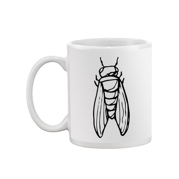 Cicada Sketch Mug - SPIdeals Designs,