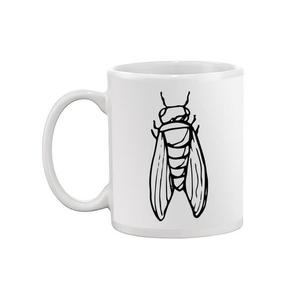 Cicada Sketch Mug - SPIdeals Designs,