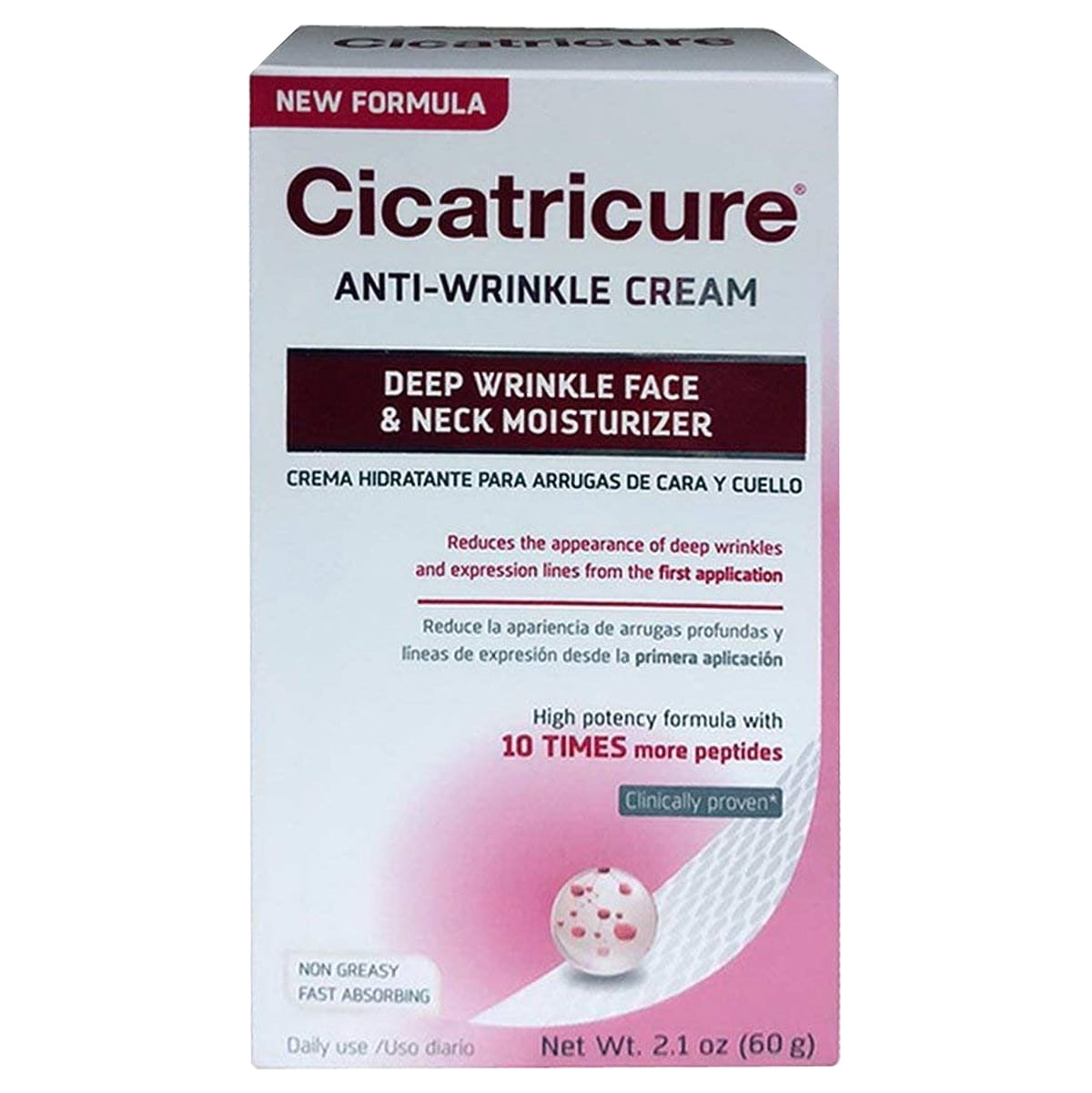 Cicatricure Anti-Wrinkle Face Cream for Skin Aging, 2.10 oz