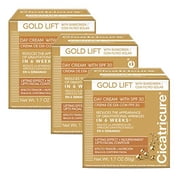 Cicatricure Gold Lift Day Cream with SPF 30, Improves Face Hydration and Skin Appearance, Value 3 Pack, 1.7 oz