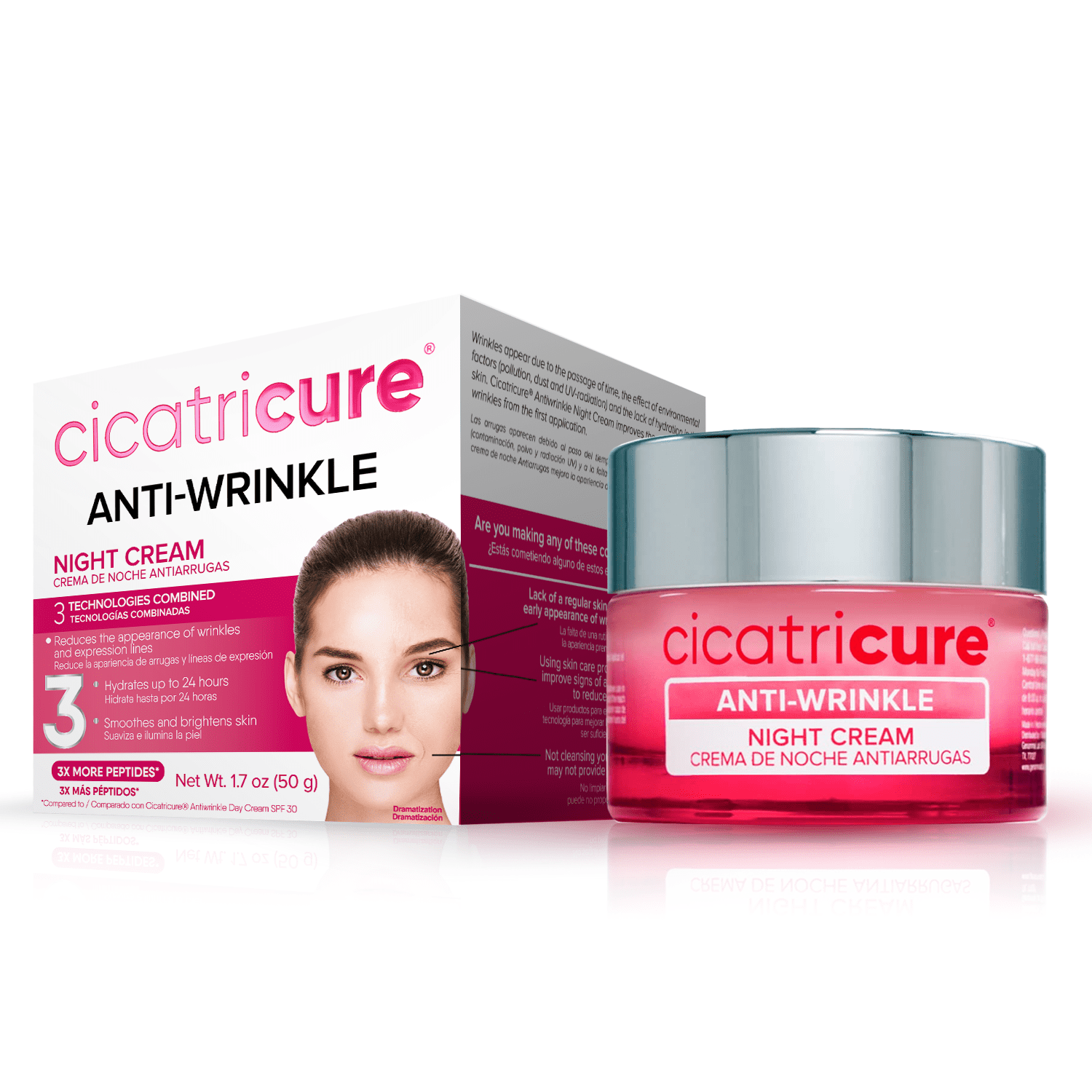 Cicatricure Anti-Wrinkle Night Cream for Face, Anti-Aging