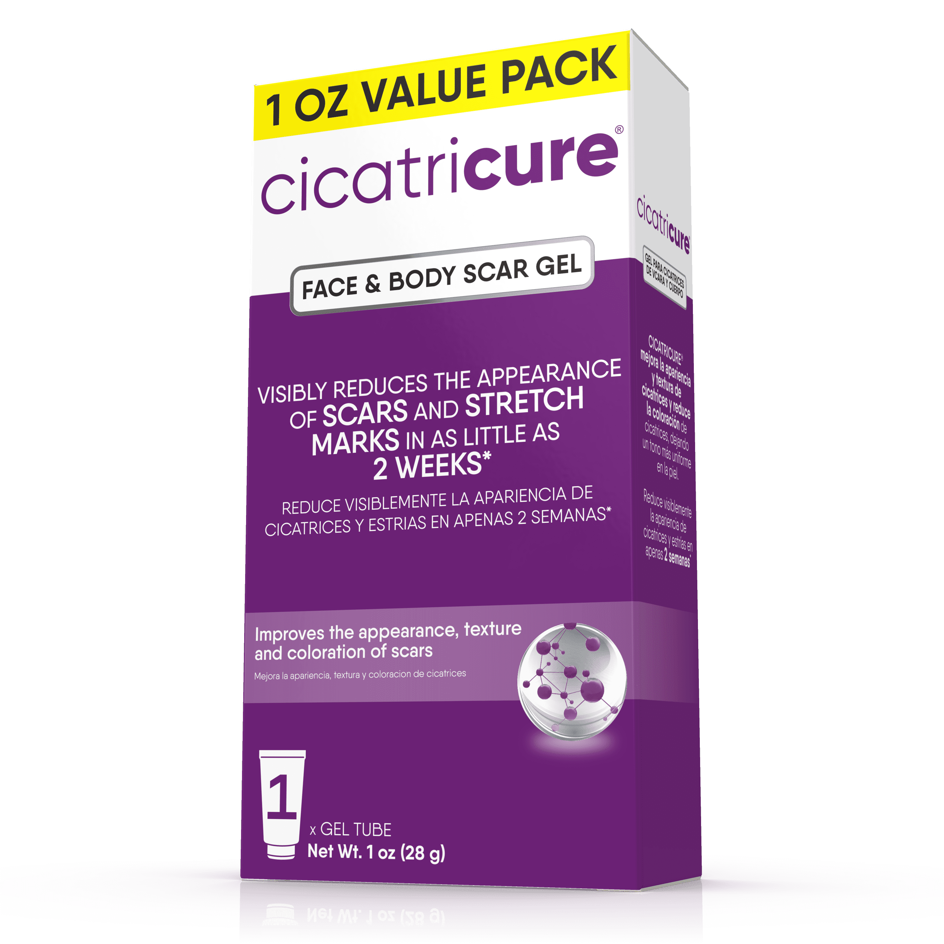 Cicatricure Scar Reducing Cream, Face & Body Scar Gel, 1 oz