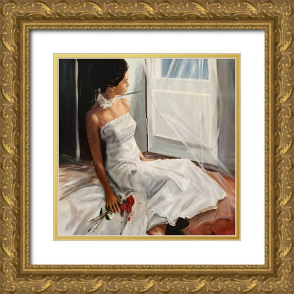 Ciccone, Emilio 20x20 Gold Ornate Wood Framed with Double Matting Museum Art Print Titled - Appassionata
