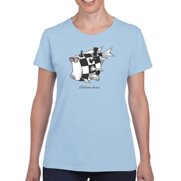 Cichlasoma Chessus T-Shirt Women -Engin Selcuk Designs, Female Small
