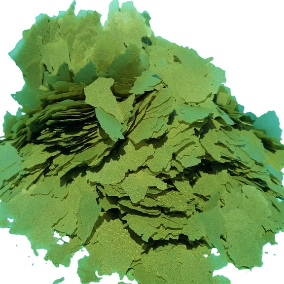 Cichlid Gro-Green Flakes, 12-Type Blackworm/Color Pellet Blend Included...1/2-lb