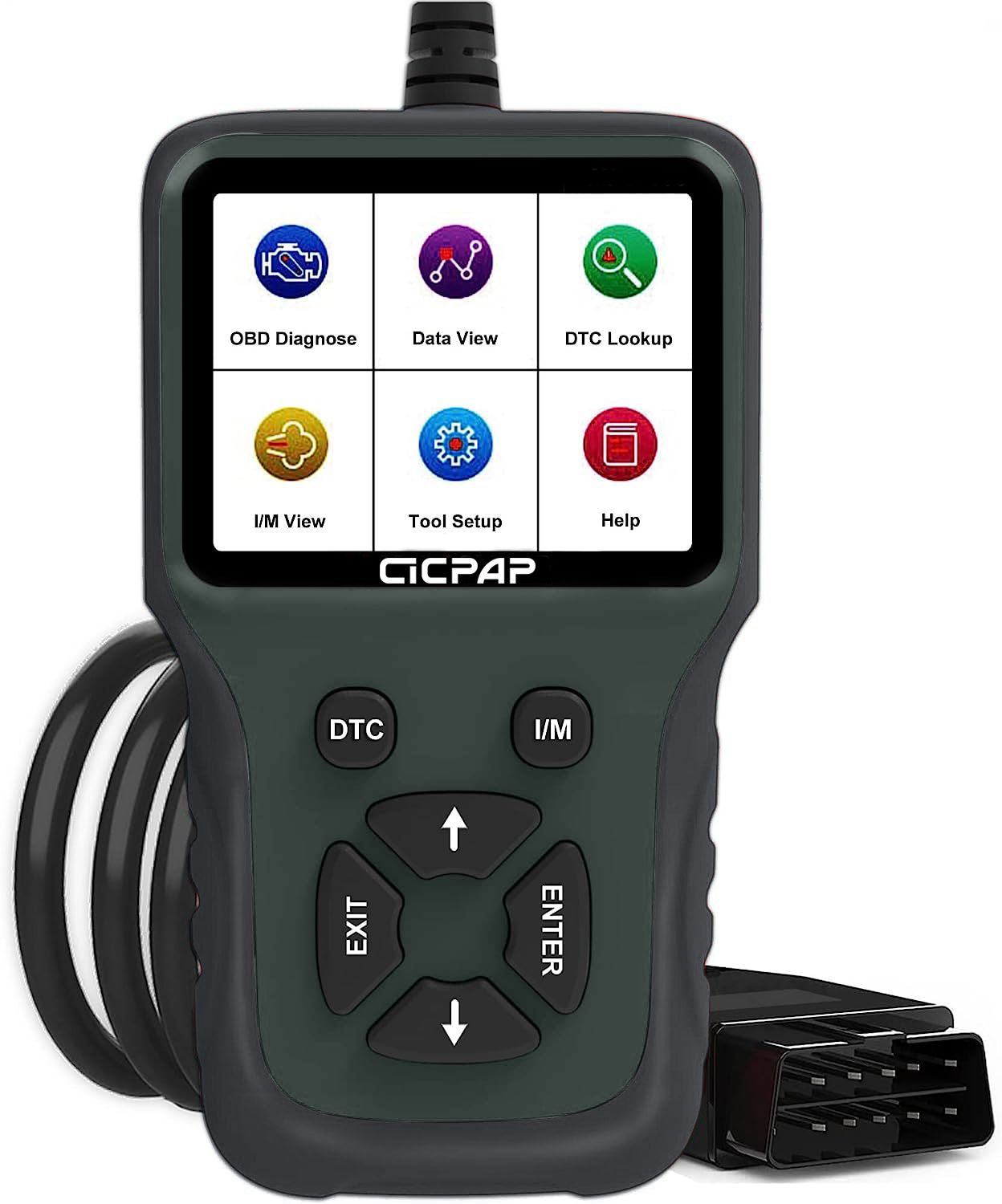 Hyper Tough HT100 Code Reader, 1996 & Newer OBD2 Vehicles, Free Fix