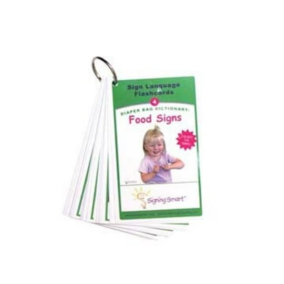 Cicso Independent B975 Signing Smart Diaper Bag Flashcards - Food Signs
