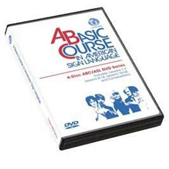 Cicso Independent DVD349 A Basic Course in American Sign Language - 4-Disc DVD ABC & ASL Series