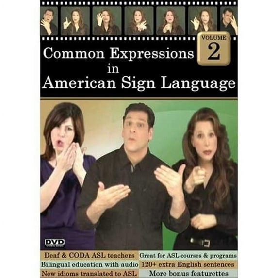 Cicso Independent DVD368 Common Expressions in American Sign Language Volume 2