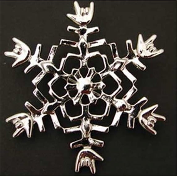 Cicso Independent N283 ILY Snowflake Pin