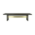 thumbnail image 1 of Cid Coe 71 Inch Modern Dining Bench, Wood Seat, Concrete Base, Gray- Saltoro Sherpi, 1 of 6