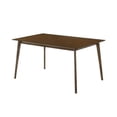 thumbnail image 1 of Cid Cyla 59 Inch Rectangular Dining Table, 6 Seater, Rich Walnut Wood Finish, 1 of 3