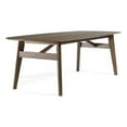 thumbnail image 1 of Cid Estele Dining Table-Wenge Brown Solid Wood-Rectangular 95 Inch, 1 of 7