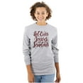 thumbnail image 1 of Cider Scarves Scripture Christian Women Plus Size Long Sleeve Graphic Tee Brisco Brands 2X, 1 of 5