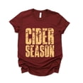 thumbnail image 1 of Cider Season Block Distressed - Women's Short Sleeve Graphic T-Shirt, 1 of 13