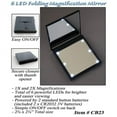 thumbnail image 1 of Cidron  6 LED Folding Mirror, 1 of 1