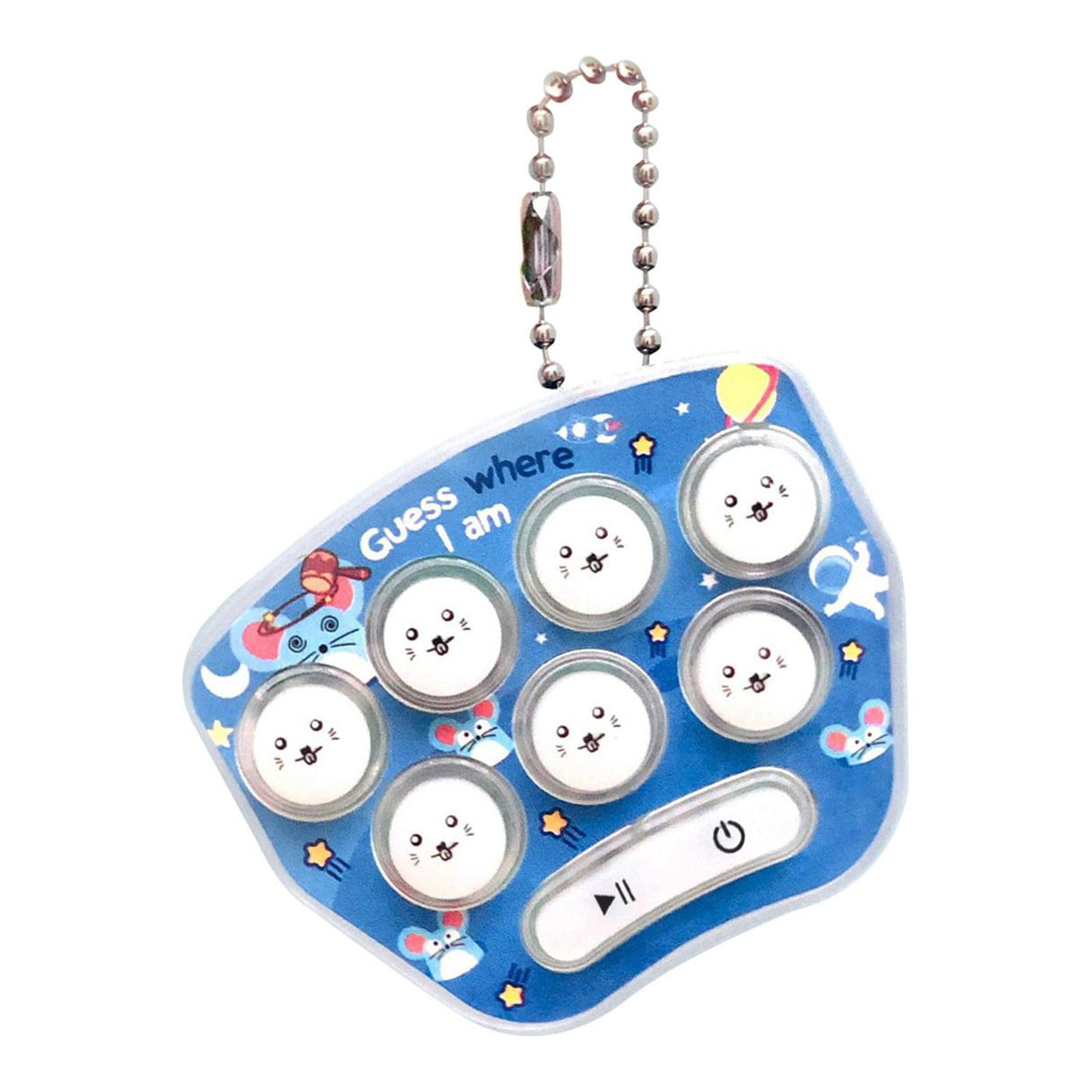 Mini Cat Paw Game Keychain Led Electronic Memory Games For Kids