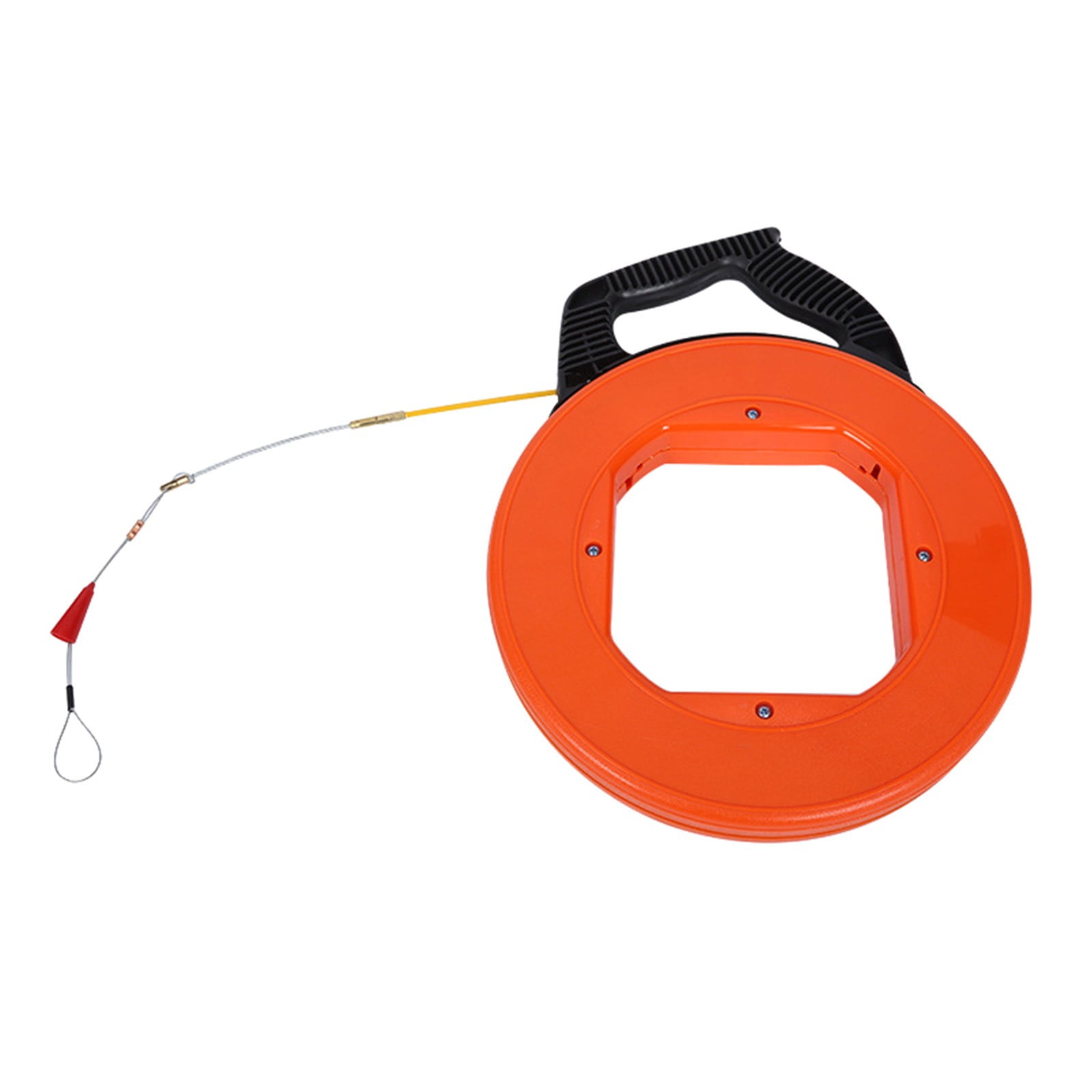 CieKen Cable Retracting Aid 30 M Fibreglass Fish Tape Reel Puller Lead Channel Rodder Pulling Wire Cable Fishing Tool