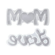 CieKen Silicone Love & Mom Resin Casting Mold Mother's Day Gift Epoxy Mould Craft Tool