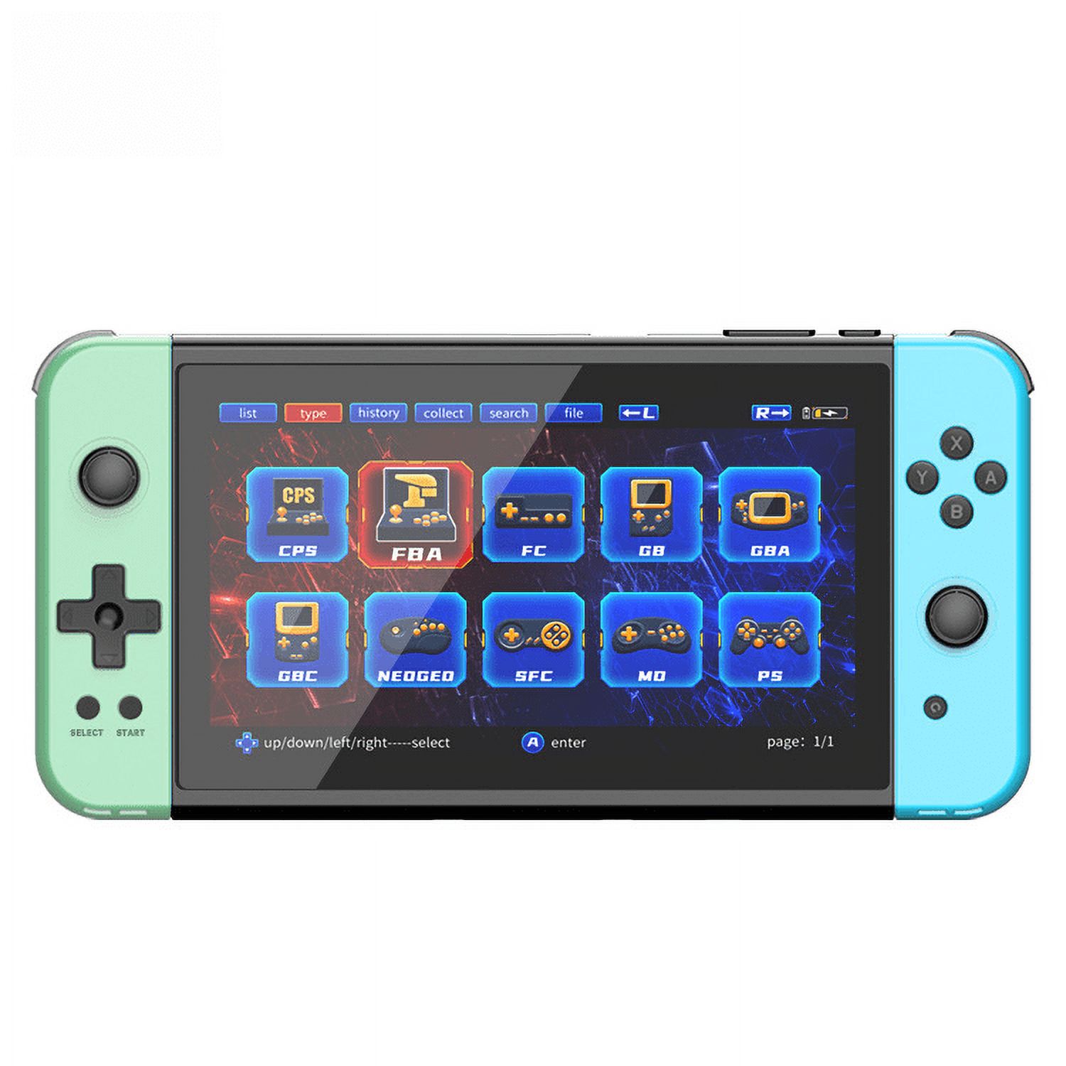 Cieatiam 7inch highdefinition handheld arcade nostalgic retro video game console with a large