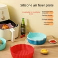 Cieatiam Air Fryer Silicone Baking Pan Reusable Silicone Pot Mat Cake